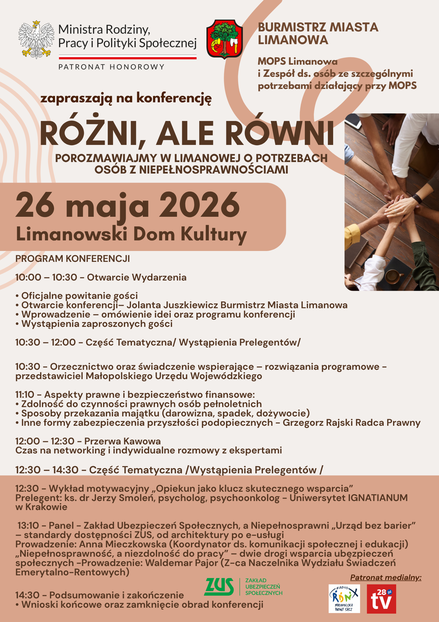 Zapraszamy na konferencję "Różni, ale równi"