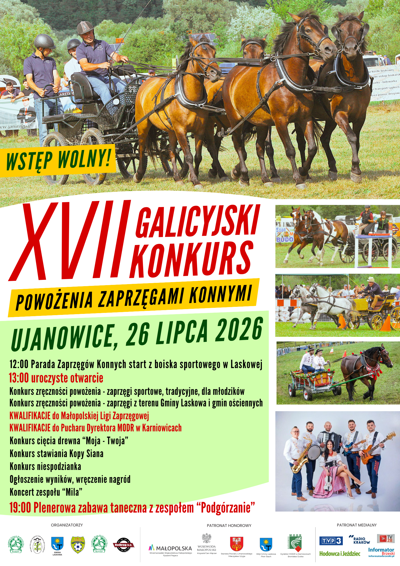 XVII Galicyjski Konkurs Powożenia Zaprzęgami Konnymi w Ujanowicach