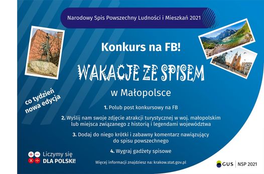 Wakacje ze spisem - konkurs