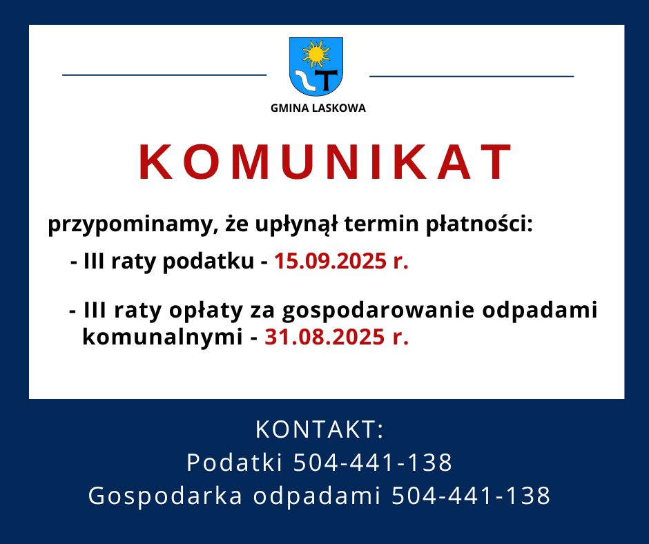 Przypomnienie - upłynął termin płatności