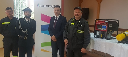 Nowy sprzęt dla OSP w ramach programu Bezpieczna Małopolska 2019