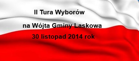 Wyniki wyborów na Wójta Gminy Laskowa – II tura: